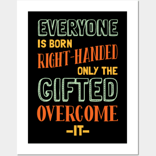 Funny Left Handed Quote Posters and Art